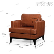 High quality furniture single sofa leather arm chair with factory price